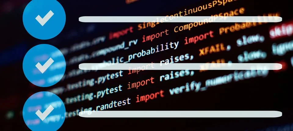 Innovative startup project. Website programming code . 스톡 사진