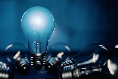 Innovative technologies. Creation. Understanding, knowledge and inspiration.. Illustrazione stock