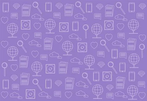 Innovative technologies icons pack Stock Illustration