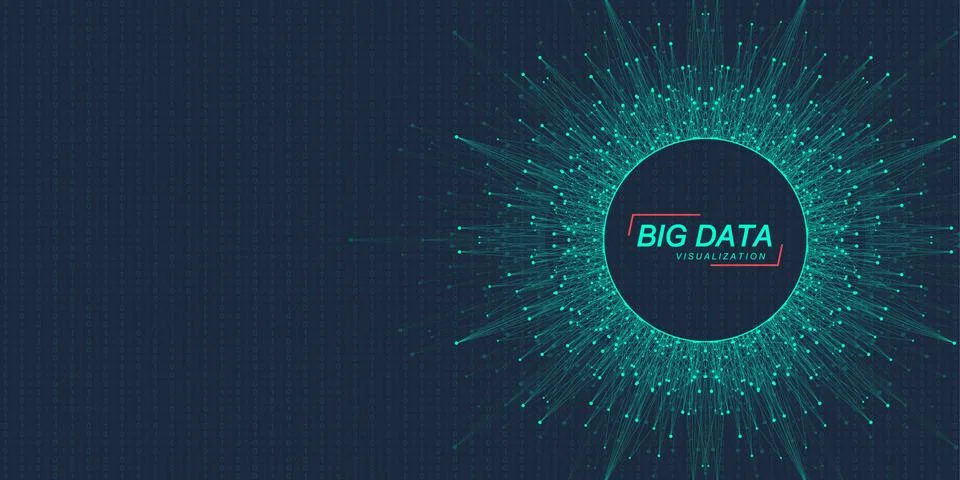 Innovative technologies for processing big data, analysis and structuring of Stock Illustration