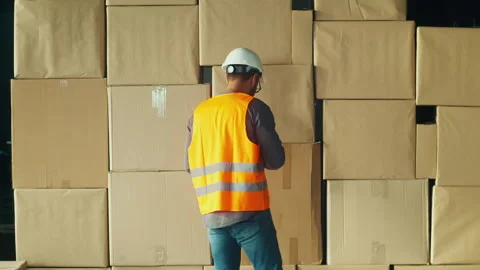 Innovative Technology in Construction Engineer Uses Digital Tools Stock Footage 311576873