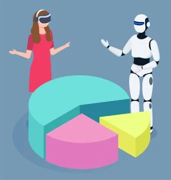 Innovative Technology of Data Analysis with Robot イラスト素材