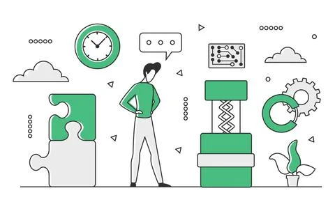 Innovative technology equipment Stock Illustration