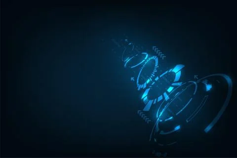 Innovative technology of fragmentation. Ilustração Stock