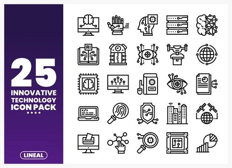 Innovative Technology Icons Collection for Digital Design Stock-Illustration