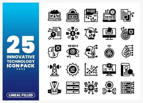 Innovative Technology Icons Stock Illustration