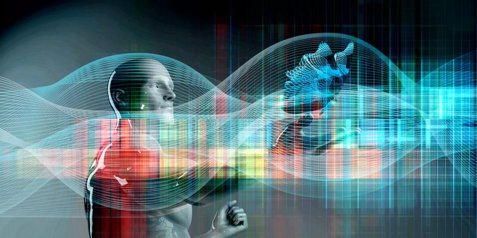 Innovative Technology Solutions Creating Digital Transformation Pathway Stock Illustration