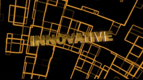 Innovative Technology Word with background Stock Footage 294588581