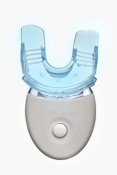 Innovative teeth whitener device designed for at home use to brighten your smile Stock Photos