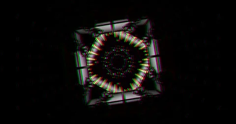 Innovative tunnel video loop transforms space into dynamic visual Video stock 317961939