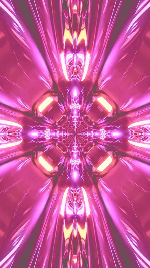Innovative tunnel video vj loop screensaver featuring seamless bright pink .. Stock Footage 321263902