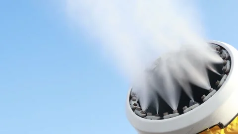 Innovative winter technology delivers eco-friendly snow for resorts in 4K Stock-Footage 301874478