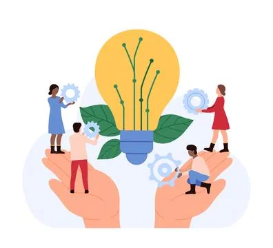 Innovators Developing New Ideas concept Stock Illustration