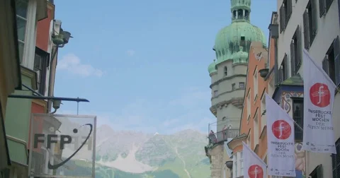 Innsbruck Old Town Stock Footage 79150544