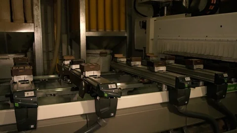 Inoperative machine. Machine tool in production. Stock Footage 125423089