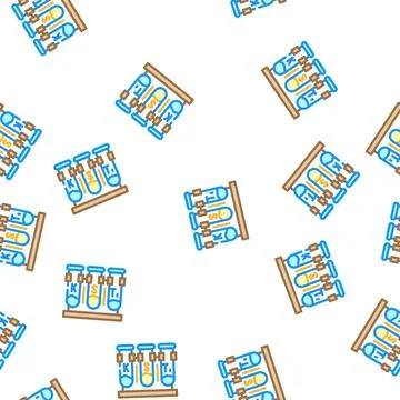Inorganic chemistry vector seamless pattern 스톡 일러스트