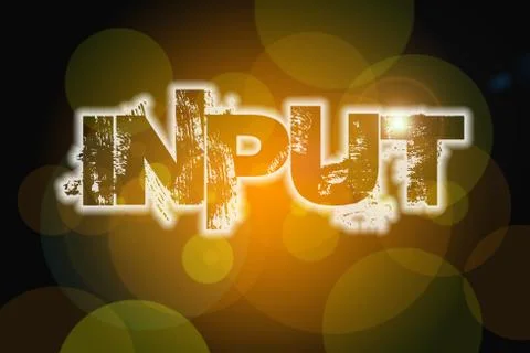 Input concept Stock Illustration