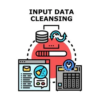 Input data cleansing processing for secure management Stock Illustration