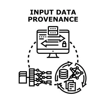 Input data provenance concept for digital information management イラスト素材