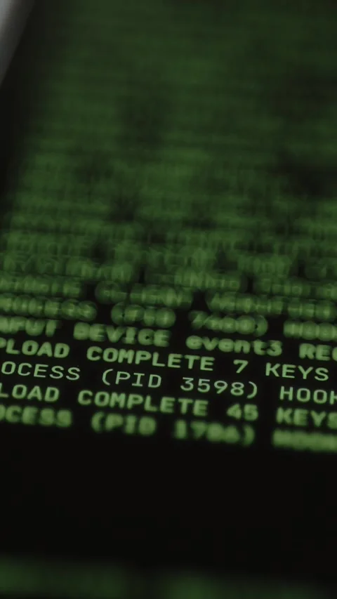 Input device has registered an event and data uploads are complete. Ethical Stock Footage 327900095