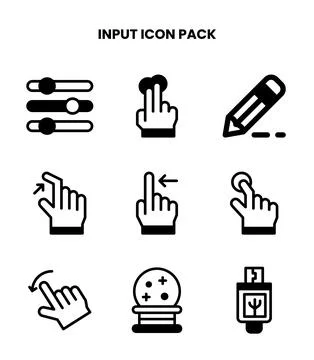 Input DuoTone Graphics Icons Pack Stockillustratie