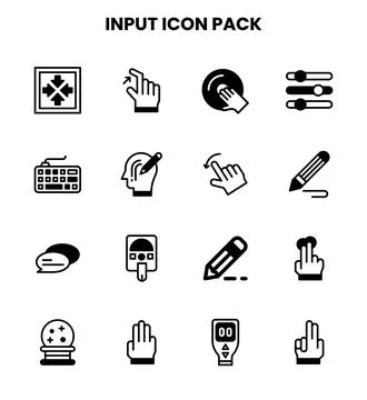 Input DuoTone Icons Pack イラスト素材