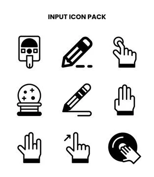Input DuoTone UI Icons Pack Stock Illustration