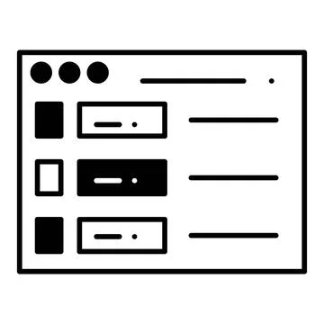 Input Form Dualtone Icon Stock Illustration
