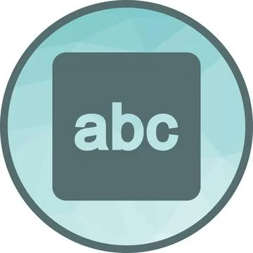 Input Latin Letters icon vector image. Stock Illustration