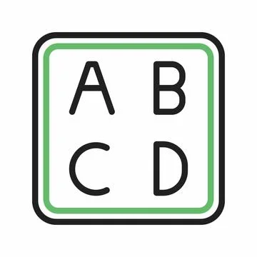 Input Latin Uppercase icon vector image. Stock Illustration