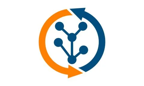 Input Output Digital Data Stock Illustration