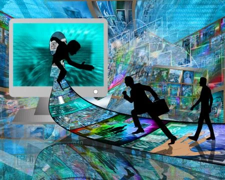 Input output Illustrazione stock