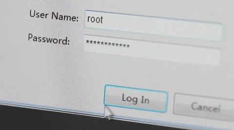 Input password Stock Footage 27106467