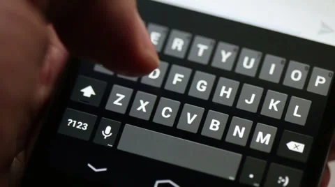 Input on smartphone Stock Footage 28520426