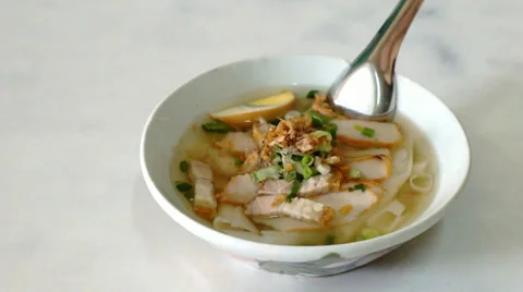 Input spice to noodle Stock Footage 35557389