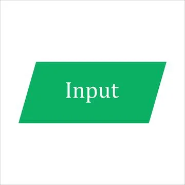 Inputl symbols in flowchat Stock Illustration