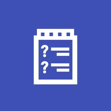 Inquiry icon, vector pictogram Ilustração Stock
