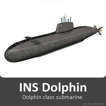 INS Dolphin - Dolphin class submarine ~ 3D Model #91429994