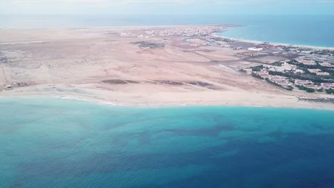 Insane Full-Island View of Cape Verde, Sal Stock Footage 117353700