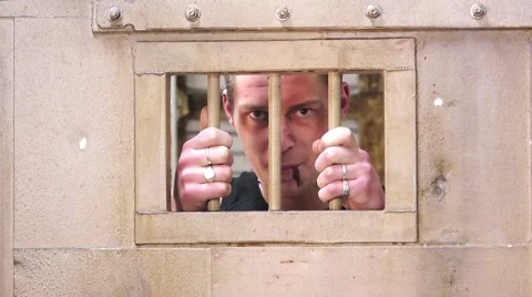 Insane prisoner Stock Footage 1216341