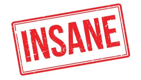 Insane rubber stamp イラスト素材