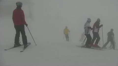 Insane skiers Stock Footage 11809344