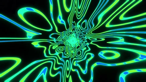 Insane trippy psychedelic abstract background blue and green Stock Footage 200973076