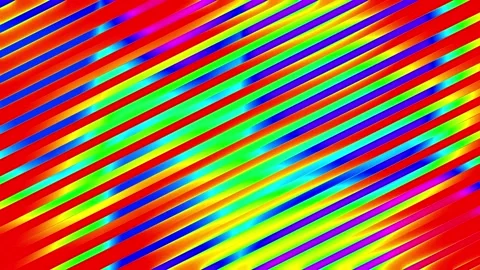 Insane trippy psychedelic stripes animation multi color loop Stock Footage 200972649