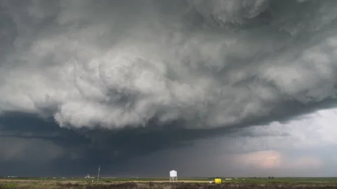 Insane winds with developing tornado Stock Footage 272704453