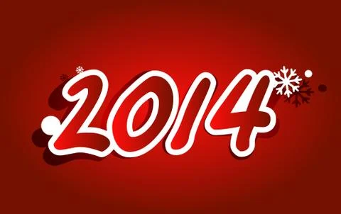 Inscription 2014 Illustrazione stock