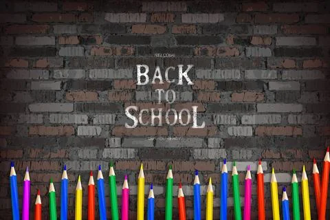 Inscription back to school Stock Illustration