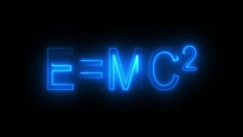 Inscription E mc2, computer generated. 3d rendering of Albert Einsteins physical 스톡 일러스트