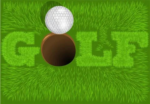Inscription golf Stock Illustration
