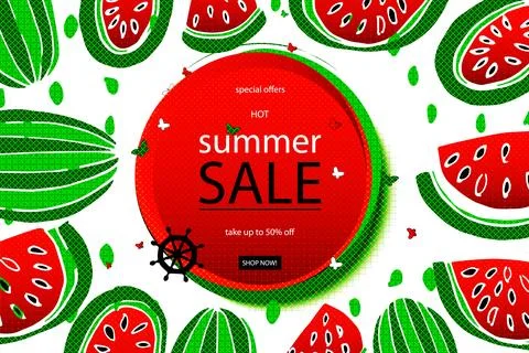 The inscription Hello Summer Stock Illustration